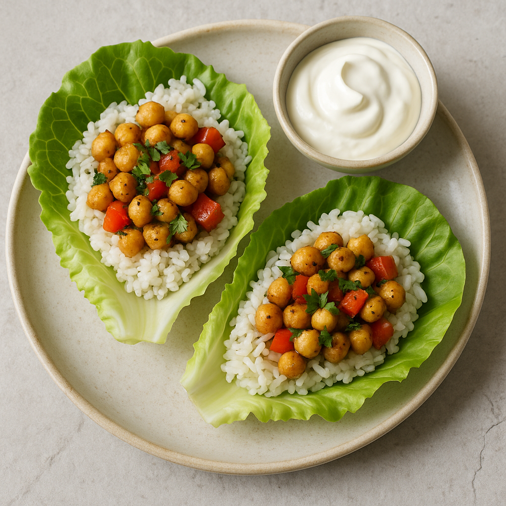 Praetud kikerherne wrap