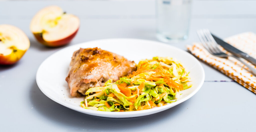 Grillkana coleslaw salatiga