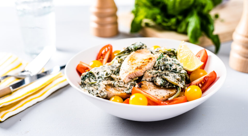 Kana kreemja spinatikastmega