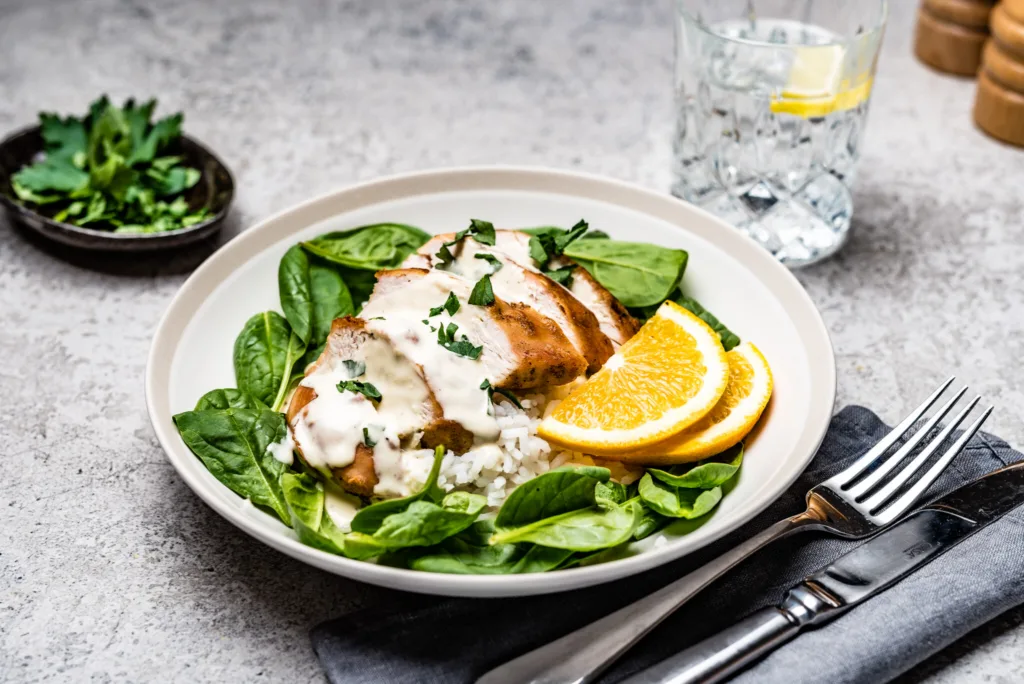 Kana valge veini kastmes