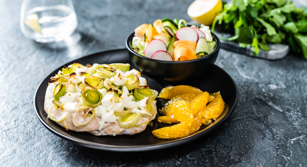 Kanafilee porruse fetaga