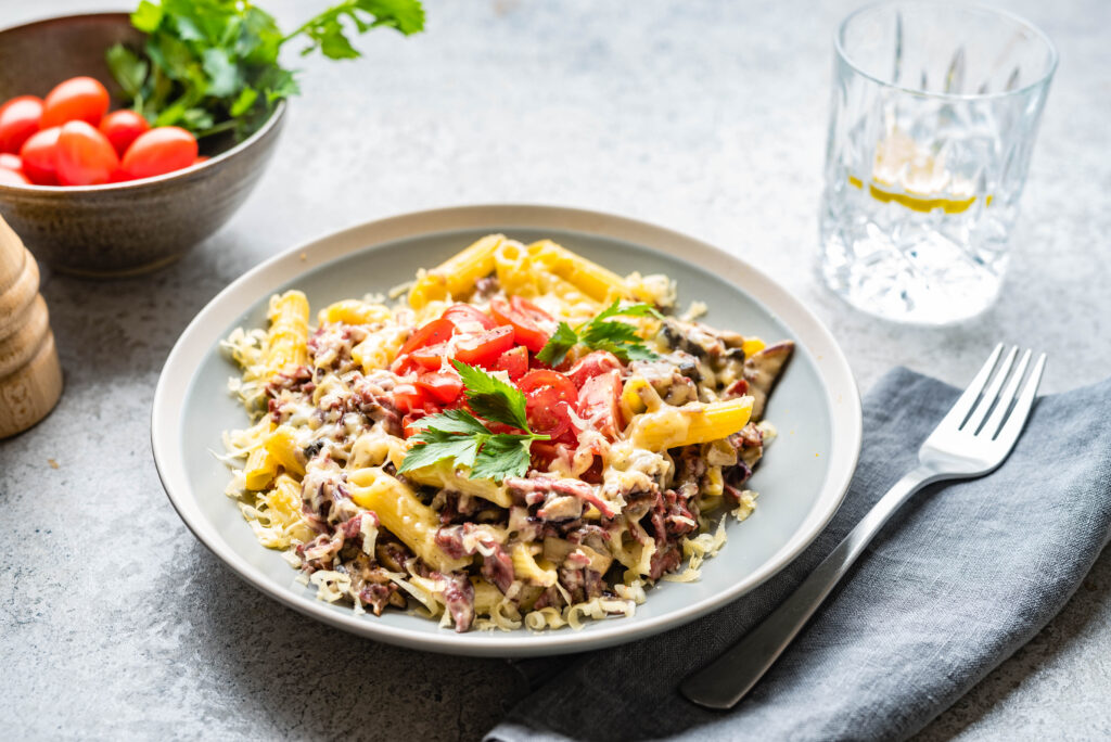 Kreemjas singi-seene pasta