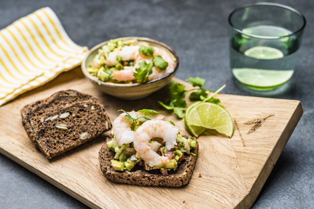 Krevetisalsa võileib