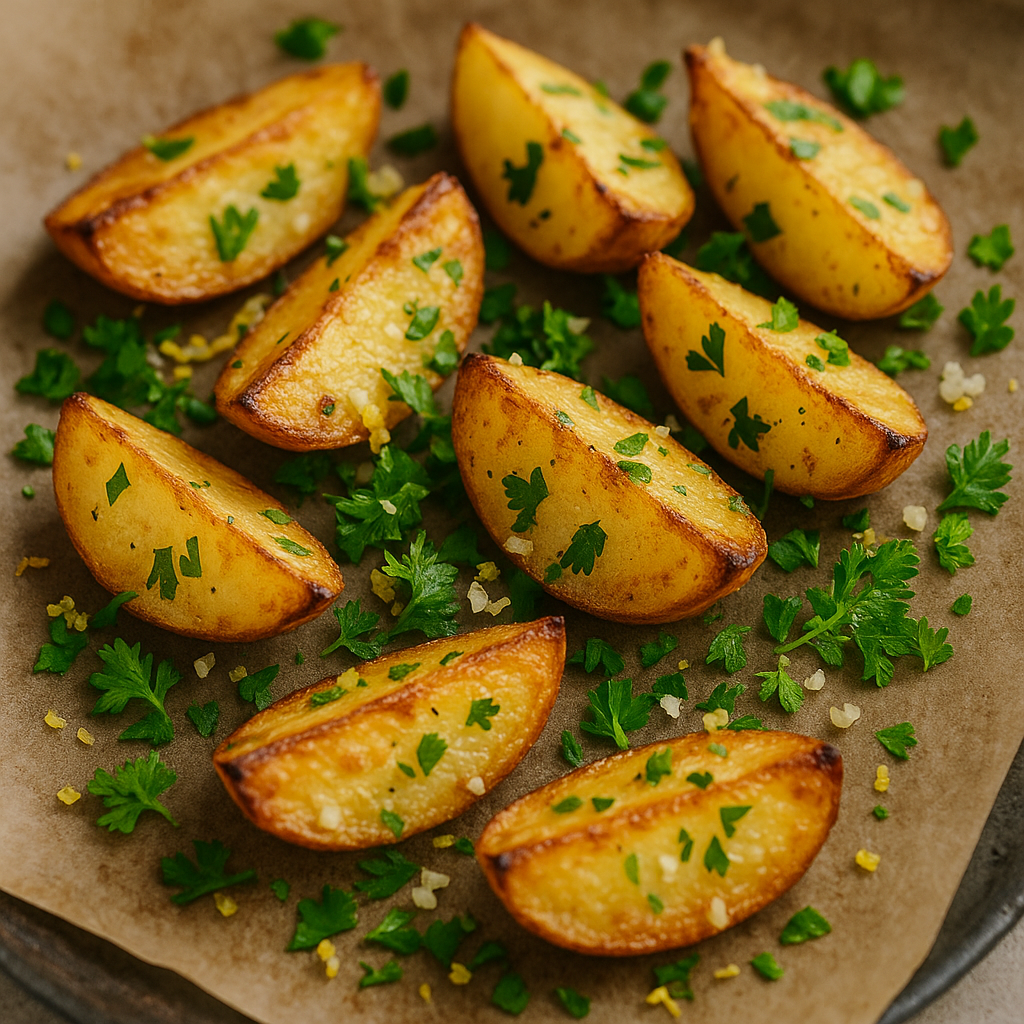 Krõbe kartul sidruni ja ürtidega