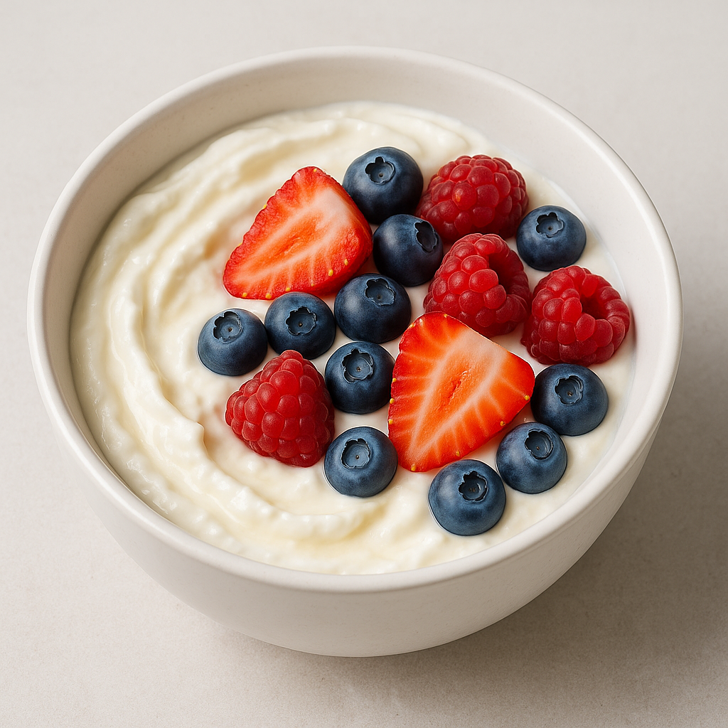 Kookosekohupiim marjadega