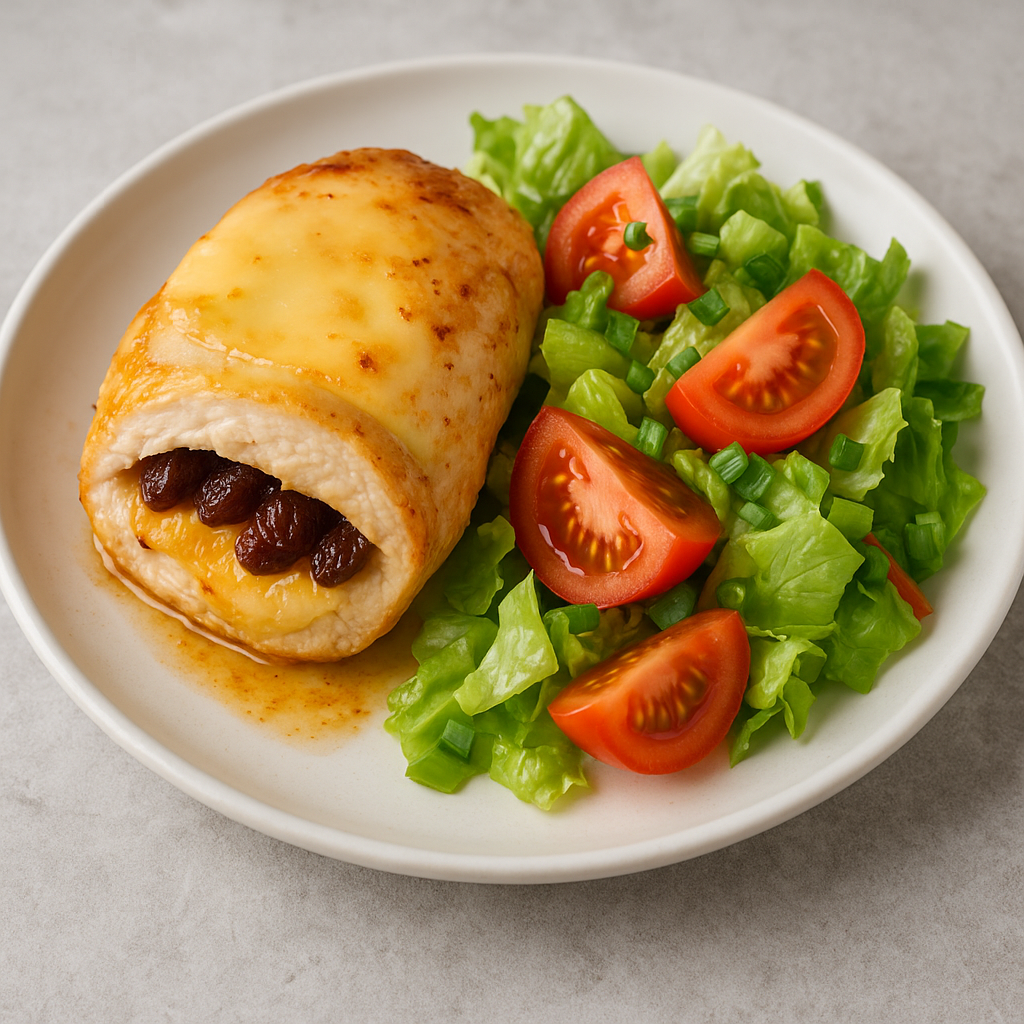 Kanafilee suitsujuustu ja rosinatega