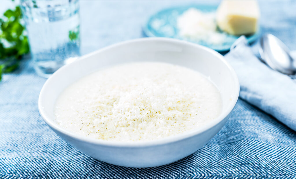 Lillkapsa püreesupp juustuga