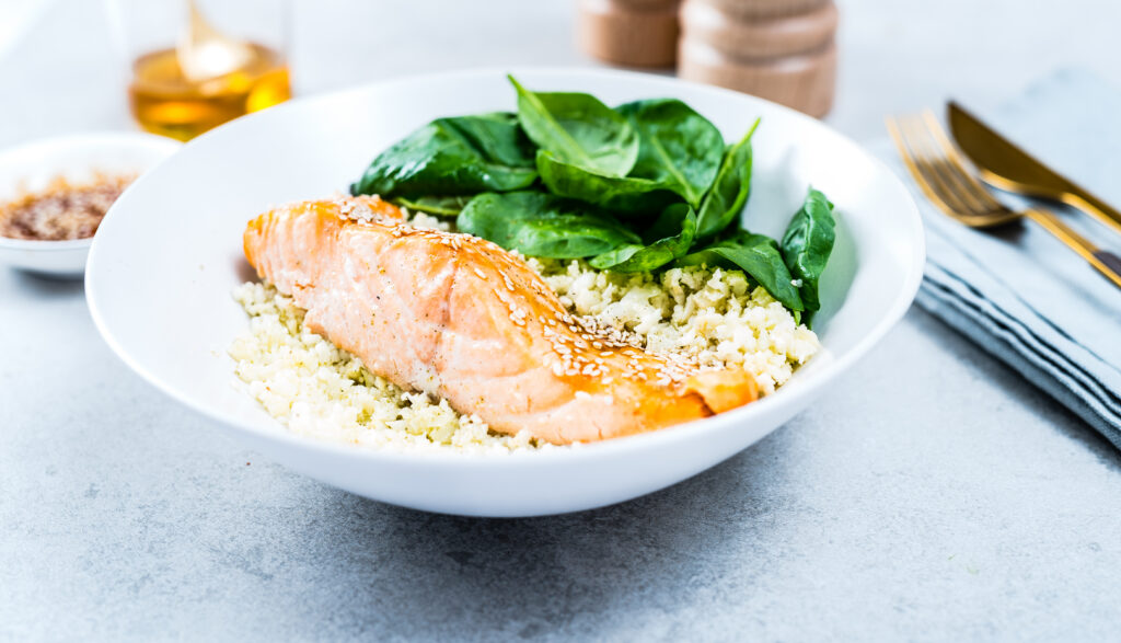 Lõhe lillkapsariisiga