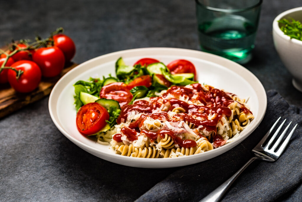 Makaronid suitsukana ja juustuga