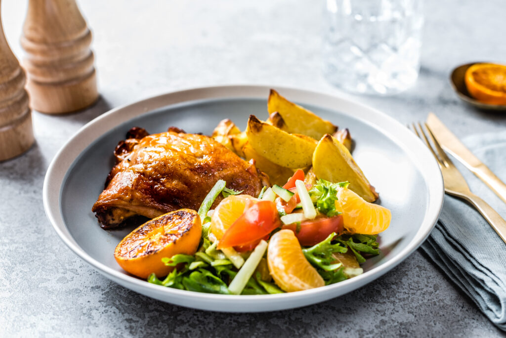 Mee-sinepi kanai kana krõbekartuliga