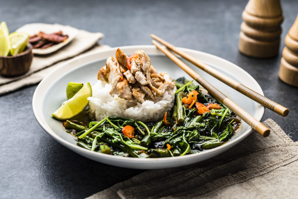 Roheline vokk krõbeda lihaga