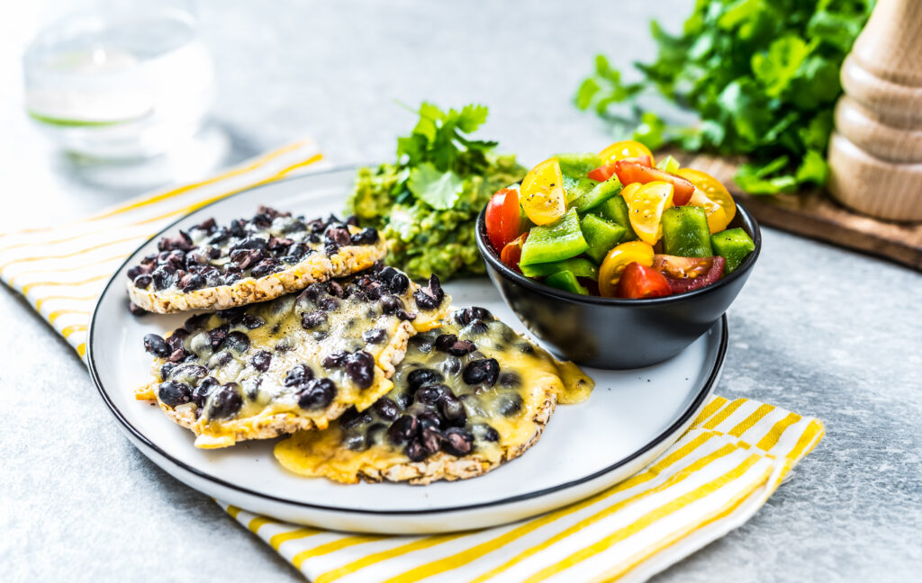 Vege oa-juustu nacho