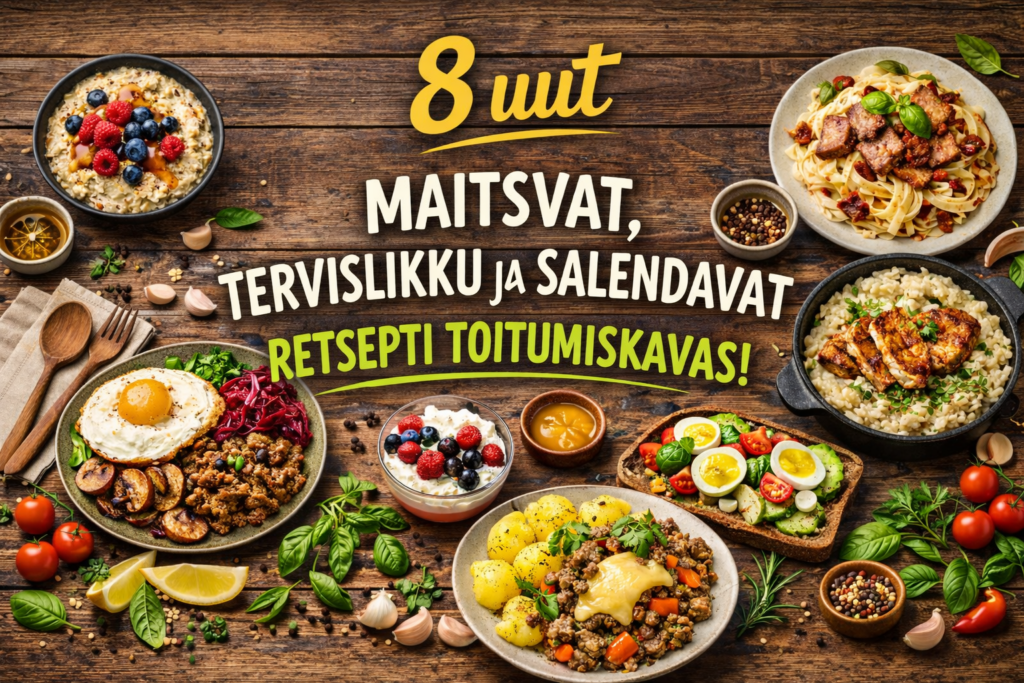 8 uut maitsvat, tervislikku ja salendavat retsepti toitumiskavas