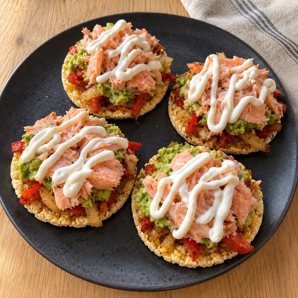 Lõhefajita maisigalettidel